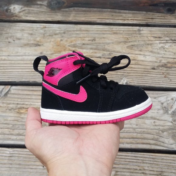 Toddler TD Nike Air Jordan 1 High Vivid Pink Shoes Sneakers